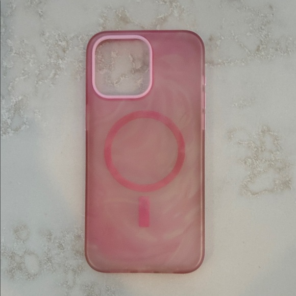 Otterbox pink marble 15 pro max iPhone case - Picture 1 of 6